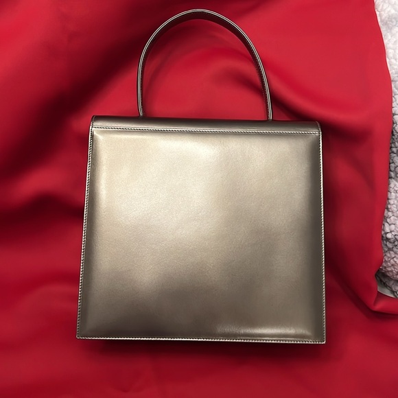 NWT Vintage Bronze gold top handle bag Salvatore Ferragamo - Picture 3 of 12